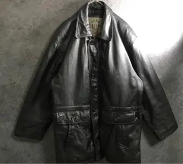 구제 빈티지 가죽 자켓 블랙