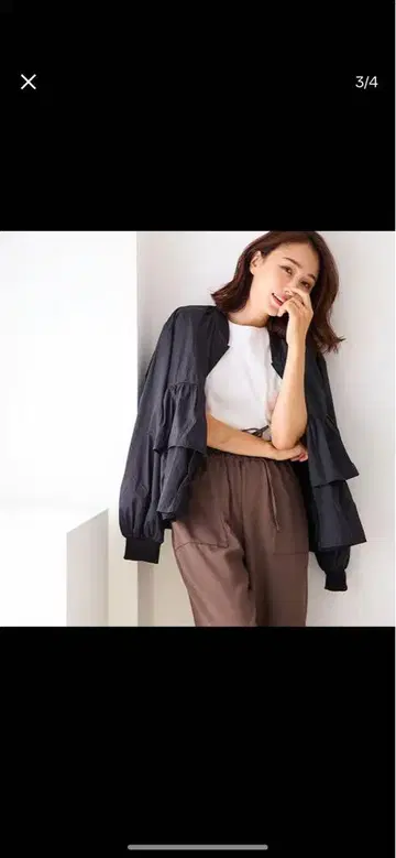 Myu UV컷 접촉 냉감 경량 프릴 자켓