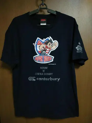 새상품급 캔터베리 Canterbury 철완 아톰 T셔츠 럭비