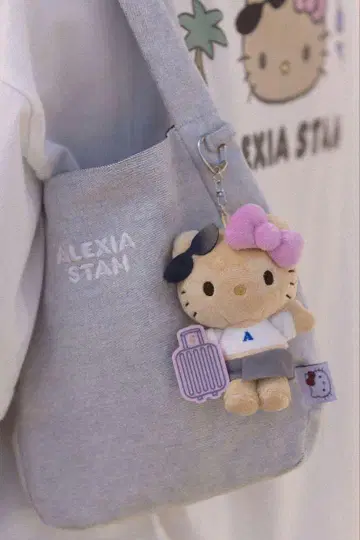 ALEXIASTAM x Sanrio 리본 토트백 일광화상 키티 참
