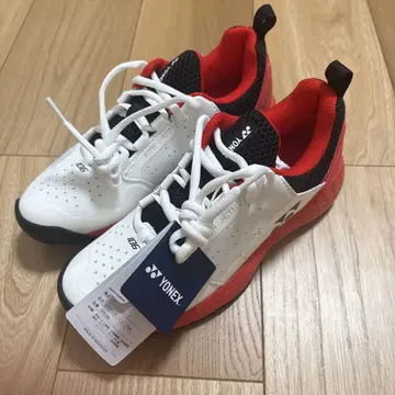 YONEX SHT106 테니스화 24.0cm 화이트/레드