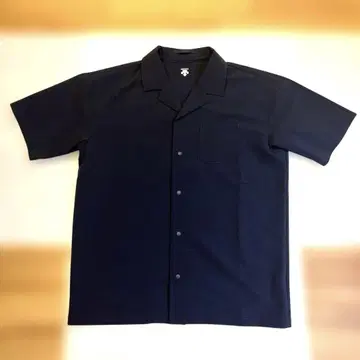 데상트 DESCENTE 남성용 반팔 셔츠 오픈 셔츠 오픈 카라 셔츠