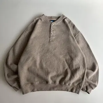 (구제 의류) 90~00s 헨리넥 맨투맨 무지 블랭크 cityboy
