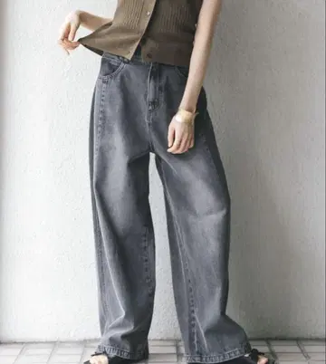 KBF 드로우 스트링 데님 BLACK 38