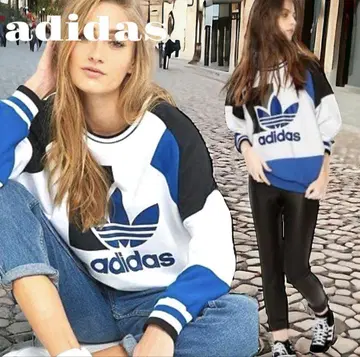 adidas [레어] 아디다스 트레포일 로고 맨투맨 오리지널스