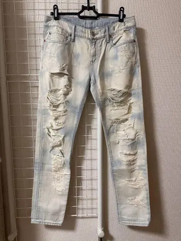 랄프 로렌 데미지 데님 팬츠