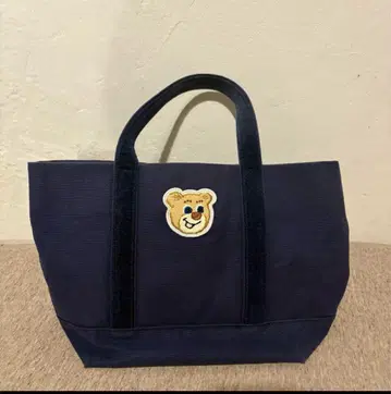 테디곰 자수 네이비 토트백 페이