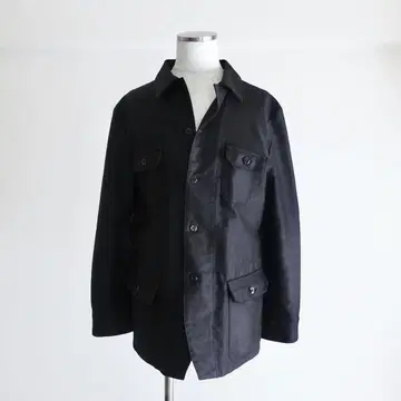 [ 컨디션 최상 ] Honnete 블랙 몰스킨 워크 자켓 프렌치 워크