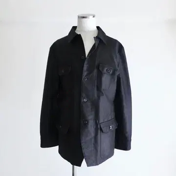 [ 컨디션 최상 ] Honnete 블랙 몰스킨 워크 자켓 프렌치 워크