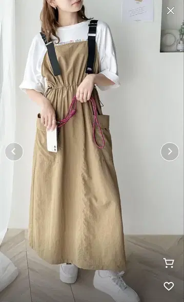 Java 베이지 살로펫 오버롤