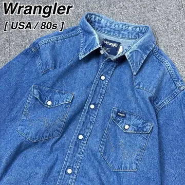 80s USA Wrangler 웨스턴 셔츠 랭글러 데님 셔츠