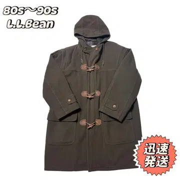 80s USA 엘엘빈 더플 코트 XL 올리브 구제 의류 초레어