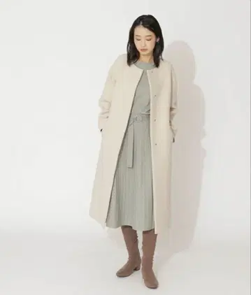 NATURAL BEAUTY BASIC 노카라 더블 크로스코트