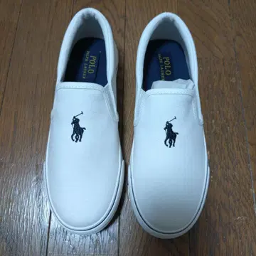 Polo 랄프 로렌 화이트 슬립온