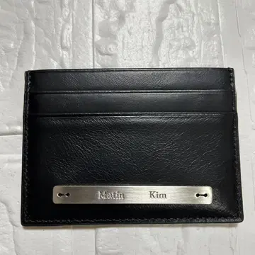 미사용 새상품 레어 Matin Kim 블랙 가죽 카드 케이스