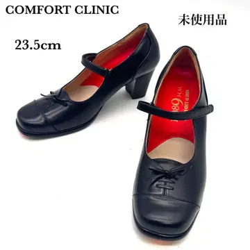 미사용품 1989 COMFORT CLINIC 펌프스 교토 블랙 23.5