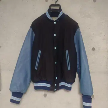 HEWITT 울 가죽 바시티 자켓 M 실질 XL