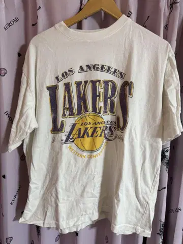 LAKERS 프린트 T셔츠 화이트