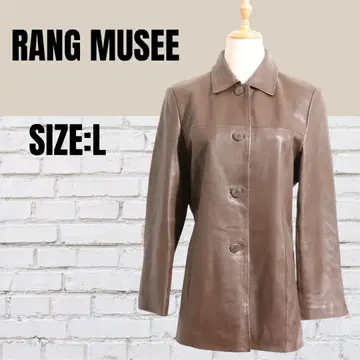 RANG MUSEE 가죽 자켓 양가죽 긴팔 브라운 계열 아우터 11