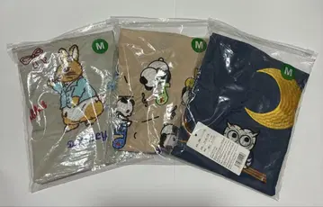 동물 자수 에코백 3종 세트 M