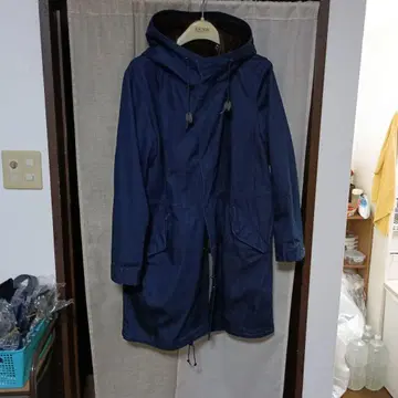 새상품급 레이지블루 모즈 코트 데님