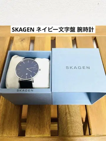 SKAGEN 네이비 다이얼 손목시계