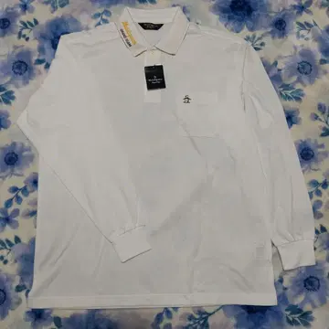 Munsingwear 긴팔 피케 셔츠 화이트