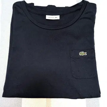 LACOSTE 네이비 반팔 T셔츠 40
