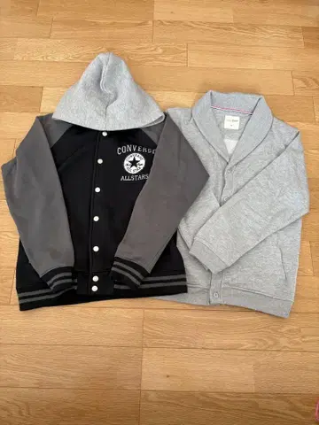 남성용 겉옷 2장 세트 후드티 컨버스