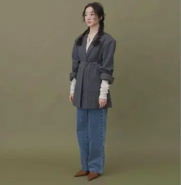 GIUNON 테일러드 자켓 그레이