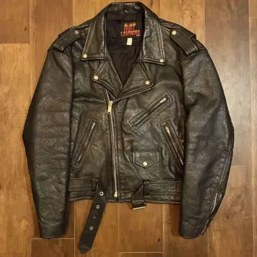 80s 빈티지 가죽 더블 라이더 자켓 구제 의류
