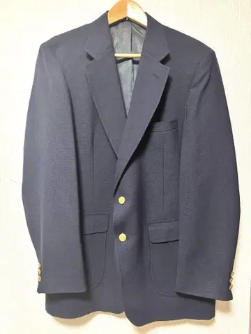 Stafford 네이비 테일러드 자켓 골드 버튼