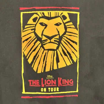THE LION KING ON TOUR 구제 의류 XL 라이온킹