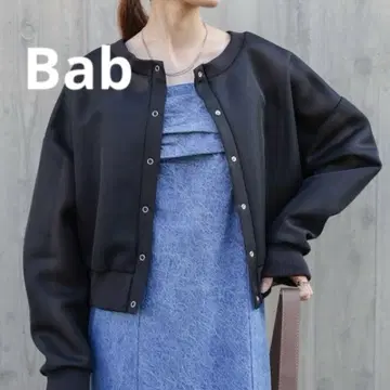 Bab 시어 가디건 블랙 가을 옷 성숙 큐트 숏 기장