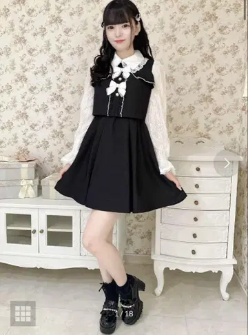 ROJITA 트리플 리본 디자인 원피스