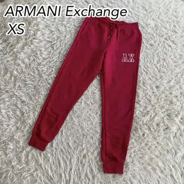 ARMANI Exchange 레드 스웨트 팬츠 남성용 XS