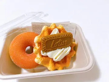 새상품 & 미사용 페이크 후드 도넛 & waffle