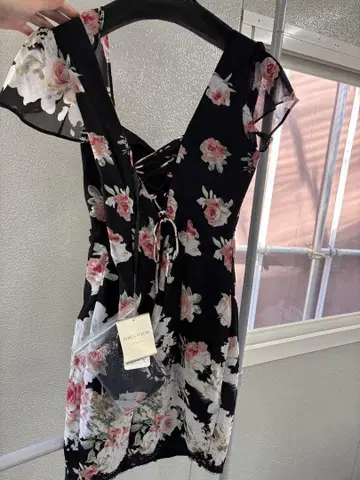 ROBE de FLUEURS 플라워 프린트 비쥬 드레스