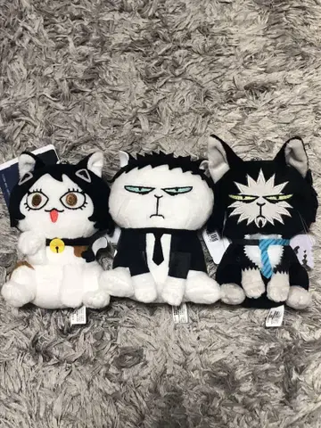 출입금지의 두더지  동물 봉제 인형 고양이 부가 집 전체 3종 세트