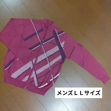 Callaway 와인 레드 집업 니트 스웨터 LL