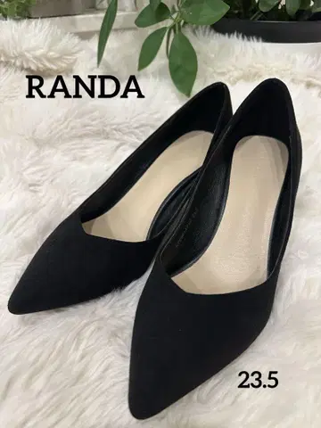 [ 새상품급 ] RANDA 란다 여성 신발 펌프스 블랙 힐 23.5