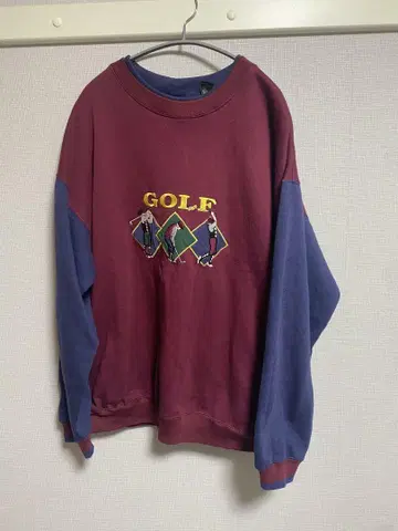 골프 자수 장식 긴팔 트레이닝복