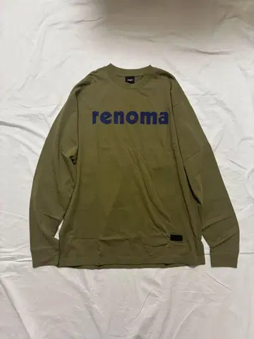 renoma 로고 프린트 긴팔 티셔츠