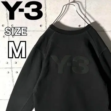 [와이쓰리] Y-3 BIG 로고 백 프린트 스웨트 셔츠 블랙 M