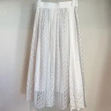 마이 스트라다 패치 레이스 플레어 스커트