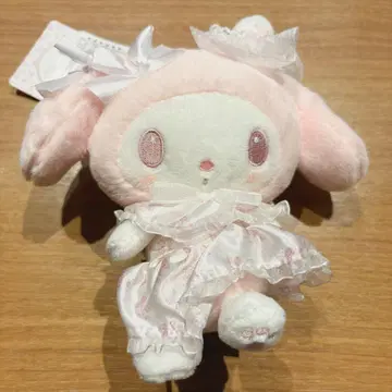 마이멜로디 화이트 딸기 티타임 봉제 인형 에코백