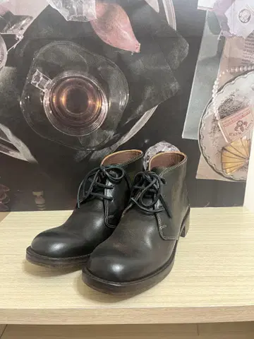 미사용 베이크루즈 MOTO 가죽 신발 일본제 처카 부츠 사이즈 1
