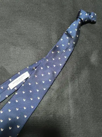 네이비 닭 패턴 실크 넥타이 UNITED ARROWS