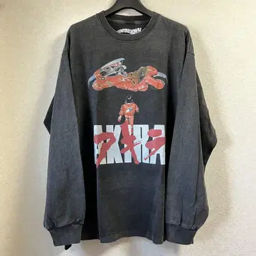 AKIRA 아키라 긴팔 T셔츠 롱T 빈티지 가공