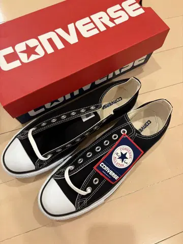 CONVERSE 블랙 로우컷 스니커즈